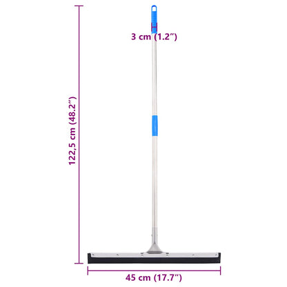  Floor Squeegee 45.5x121.5 cm Steel and Rubber