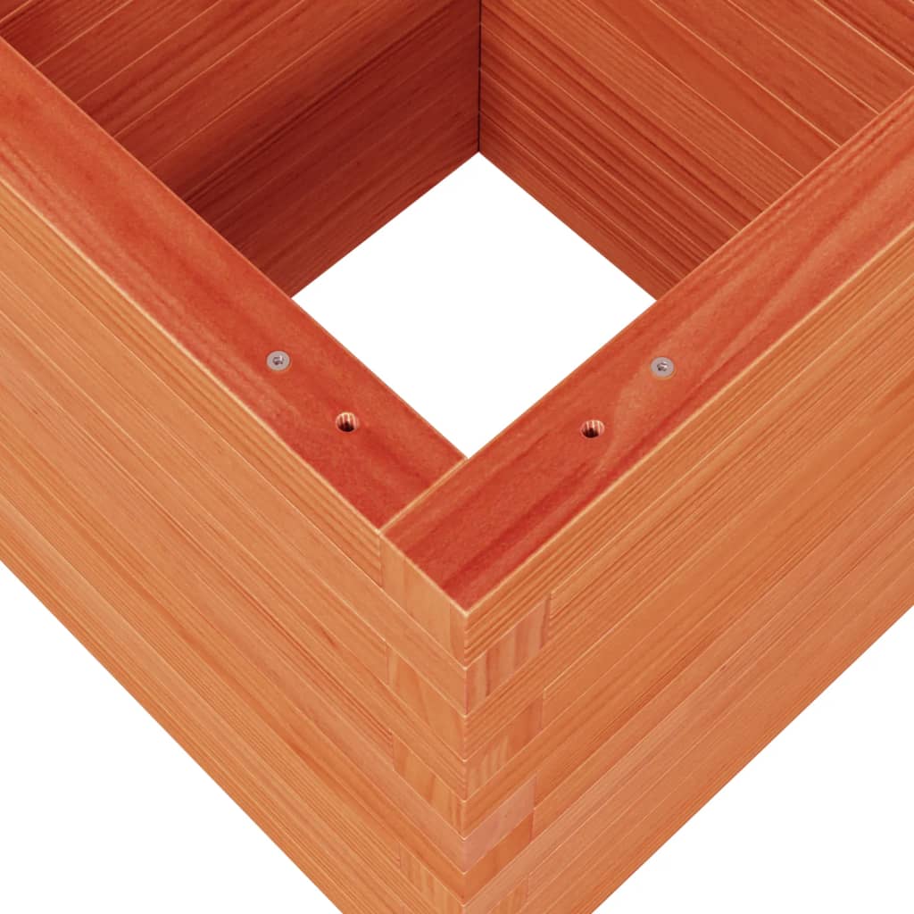 Garden Planter Wax Brown 40x40x46 cm Solid Wood Pine