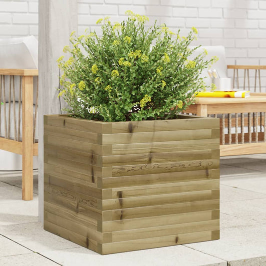 Garden Planter 50x50x46 cm Impregnated Wood Pine