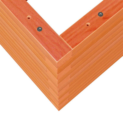 Garden Planter Wax Brown 60x60x46 cm Solid Wood Pine