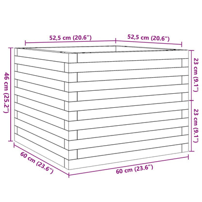 Garden Planter 60x60x46 cm Solid Wood Douglas