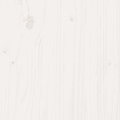 Garden Planter White 70x70x46 cm Solid Wood Pine