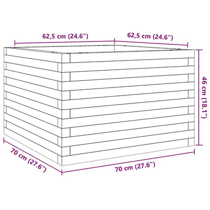 Garden Planter 70x70x46 cm Solid Wood Douglas