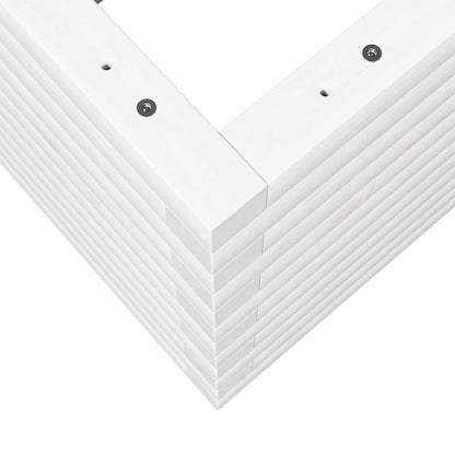 Garden Planter White 80x80x46 cm Solid Wood Pine