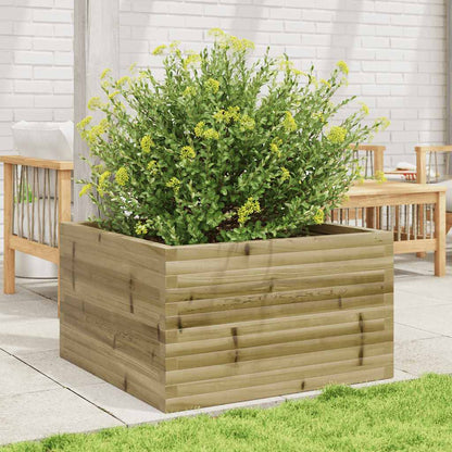 Garden Planter 80x80x46 cm Impregnated Wood Pine