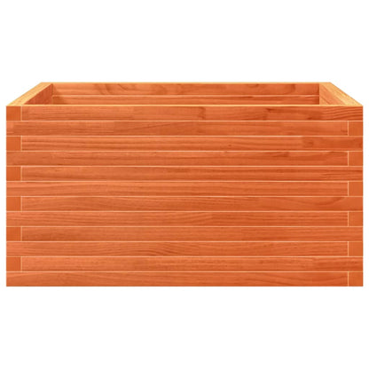 Garden Planter Wax Brown 90x90x46 cm Solid Wood Pine