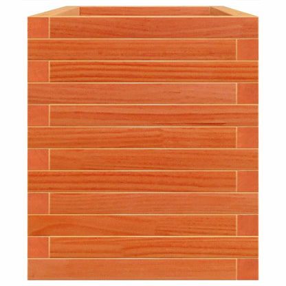 Garden Planter Wax Brown 70x40x46 cm Solid Wood Pine