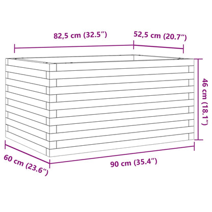 Garden Planter 90x60x46 cm Solid Wood Pine