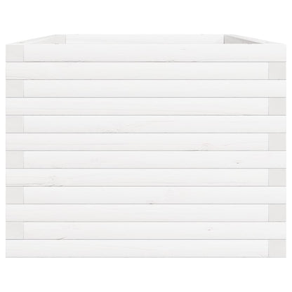 Garden Planter White 90x60x46 cm Solid Wood Pine