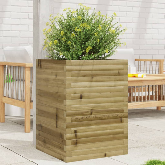 Garden Planter 50x50x68.5 cm Impregnated Wood Pine