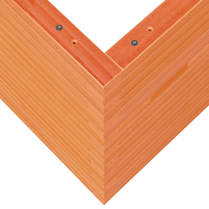 Garden Planter Wax Brown 80x80x68.5 cm Solid Wood Pine