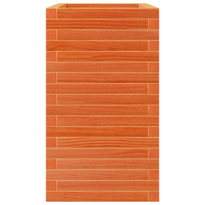 Garden Planter Wax Brown 70x40x68.5 cm Solid Wood Pine