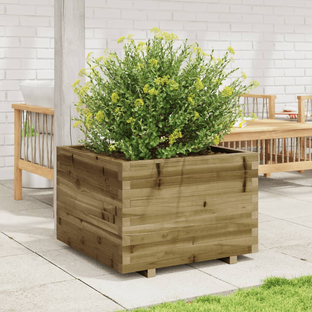 Garden Planter 70x70x49.5 cm Impregnated Wood Pine