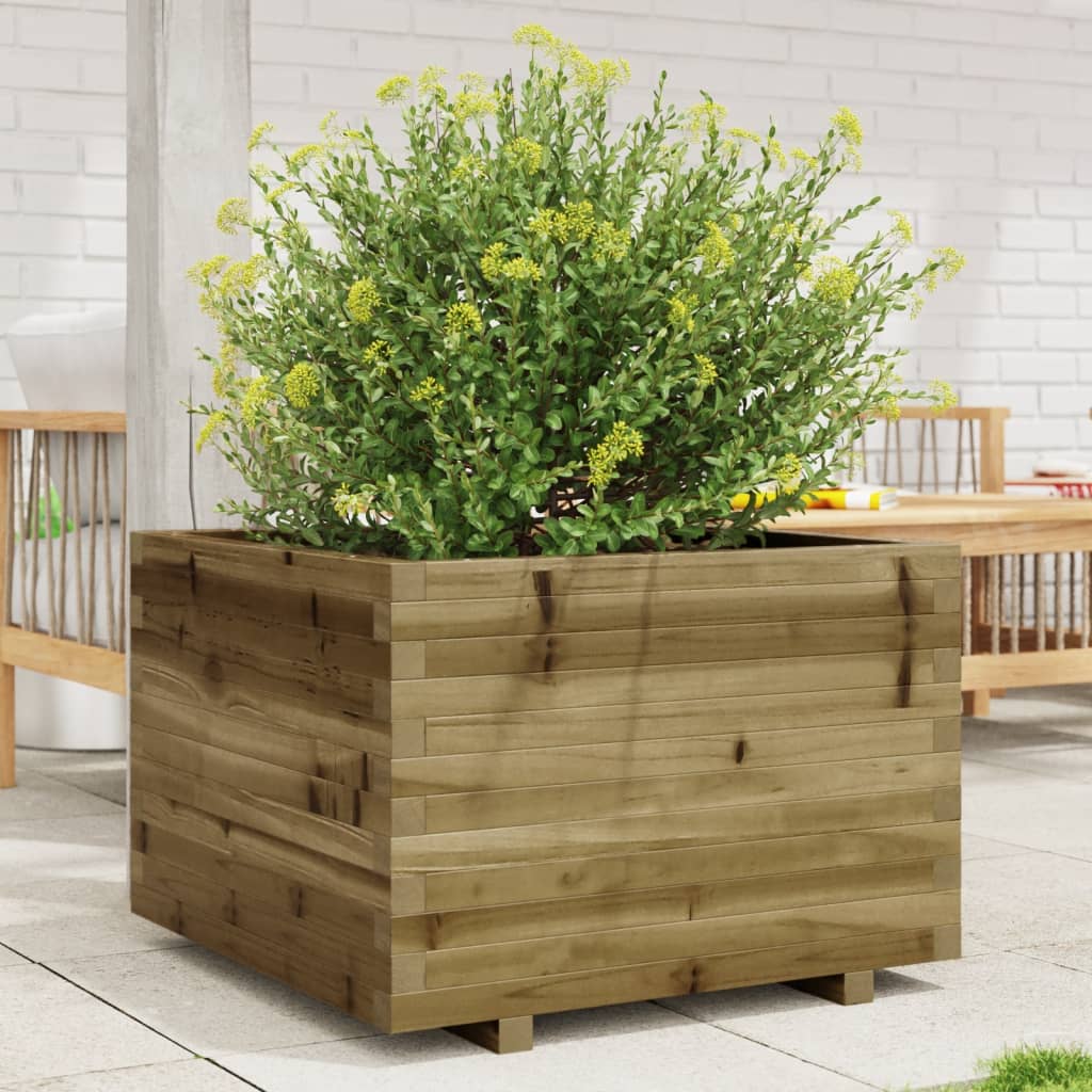 Garden Planter 70x70x49.5 cm Impregnated Wood Pine