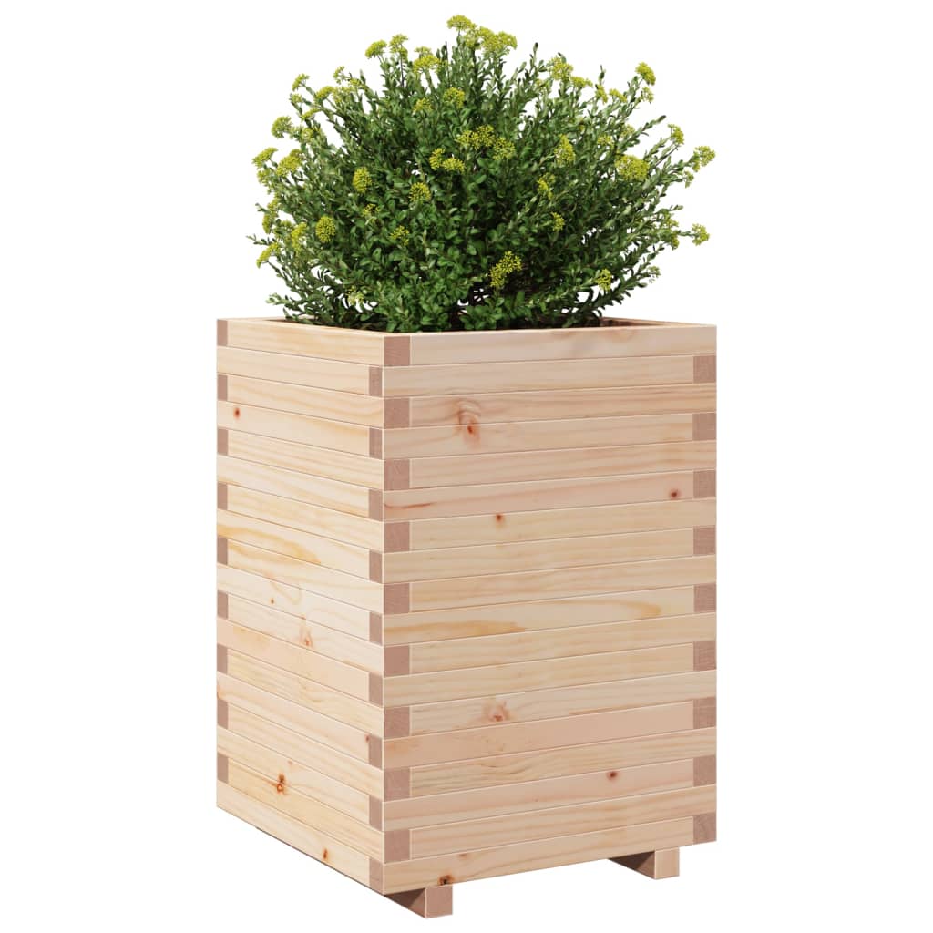 Garden Planter 50x50x72.5 cm Solid Wood Pine