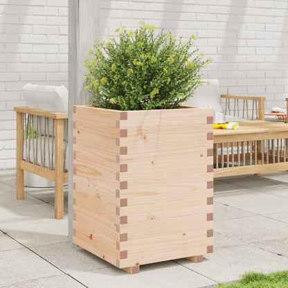 Garden Planter 50x50x72.5 cm Solid Wood Pine