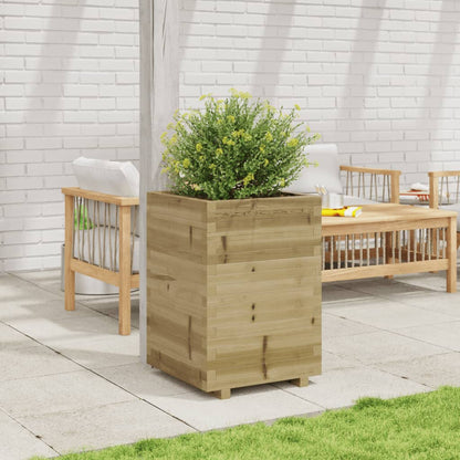 Garden Planter 50x50x72.5 cm Impregnated Wood Pine