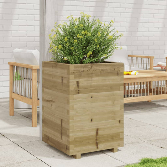 Garden Planter 50x50x72.5 cm Impregnated Wood Pine