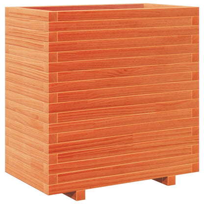 Garden Planter Wax Brown 70x40x72.5 cm Solid Wood Pine