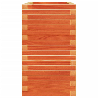 Garden Planter Wax Brown 110x40x72 cm Solid Wood Pine