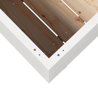Garden Planter White 110x60x72 cm Solid Wood Pine
