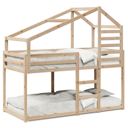 Bunk Bed without Mattress 80x200 cm Solid Wood Pine