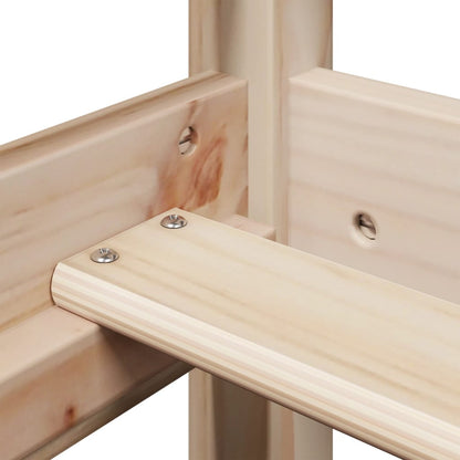 High Sleeper Bed without Mattress 80x200 cm Solid Wood Pine