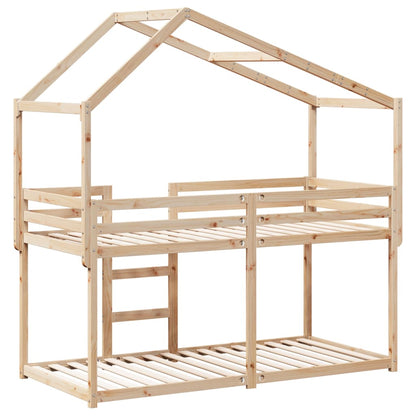 Bunk Bed without Mattress 80x200 cm Solid Wood Pine