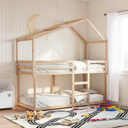 Bunk Bed without Mattress 80x200 cm Solid Wood Pine