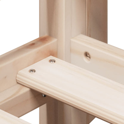 Loft Bed with Ladder and Roof without Mattress 90x190 cm Single