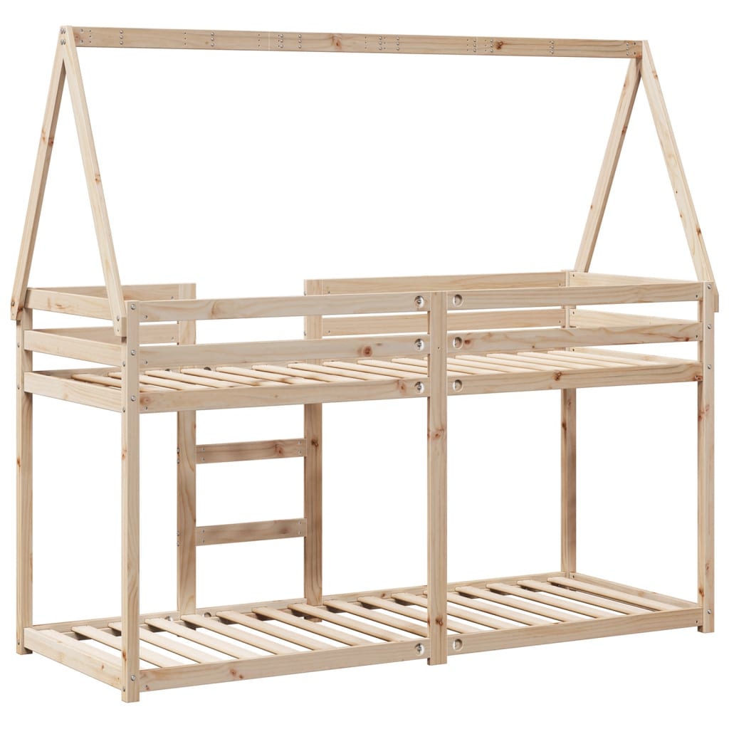 Bunk Bed without Mattress 80x200 cm Solid Wood Pine