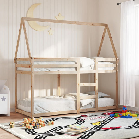 Bunk Bed without Mattress 80x200 cm Solid Wood Pine