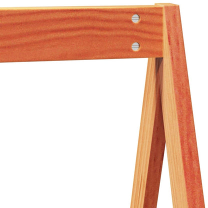 Bunk Bed without Mattress Wax Brown 75x190 cm Small Single Solid Wood Pine