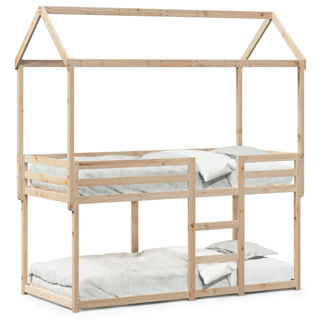 Bunk Bed without Mattress 80x200 cm Solid Wood Pine