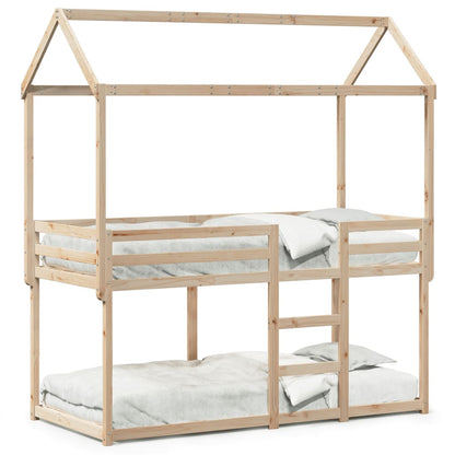 Bunk Bed without Mattress 80x200 cm Solid Wood Pine