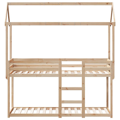 Bunk Bed without Mattress 80x200 cm Solid Wood Pine