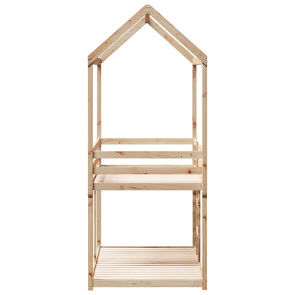 Bunk Bed without Mattress 80x200 cm Solid Wood Pine