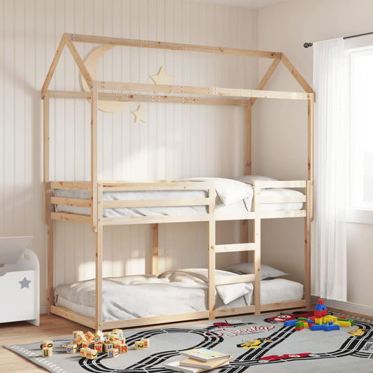 Bunk Bed without Mattress 80x200 cm Solid Wood Pine