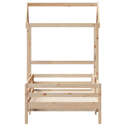 Bed Frame with Roof without Mattress 100x200 cm