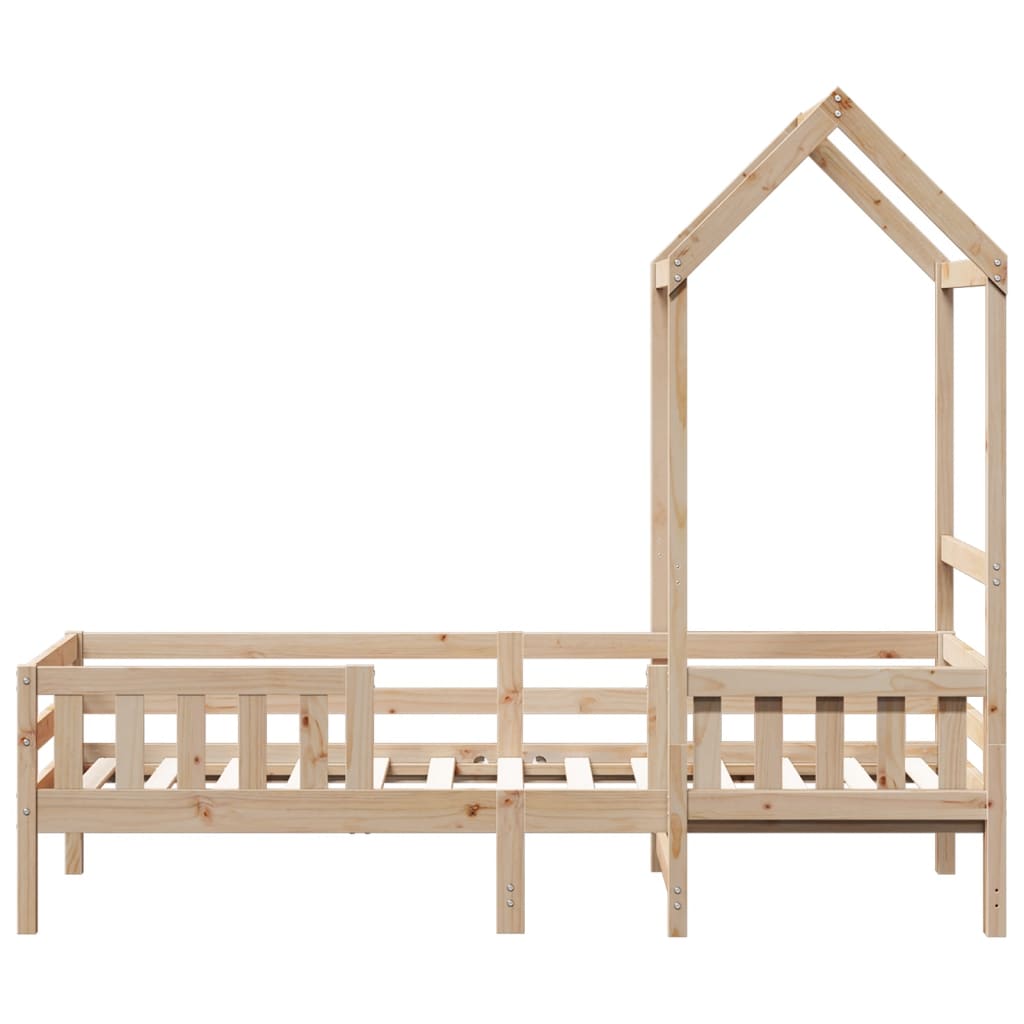 Bed Frame with Roof without Mattress 90x200 cm