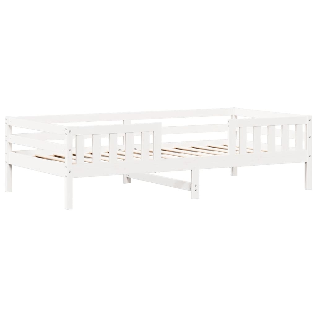 Bed Frame with Roof without Mattress White 80x200 cm