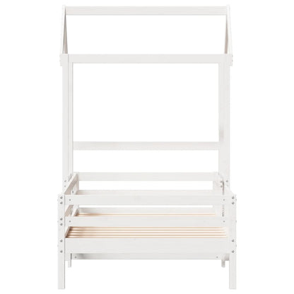 Bed Frame with Roof without Mattress White 80x200 cm