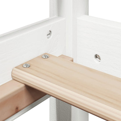 Bed Frame with Roof without Mattress White 80x200 cm