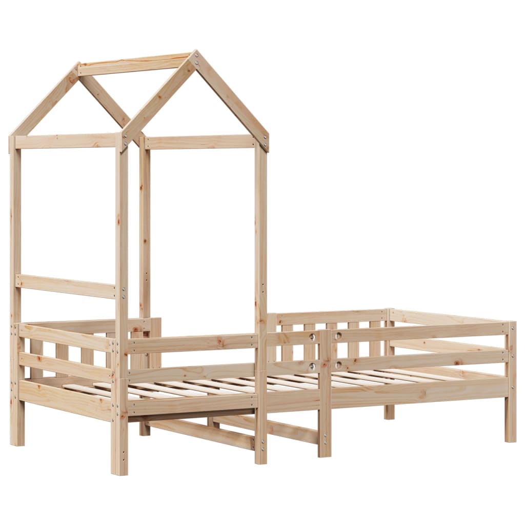 Bed Frame with Roof without Mattress 75x190 cm Small Single