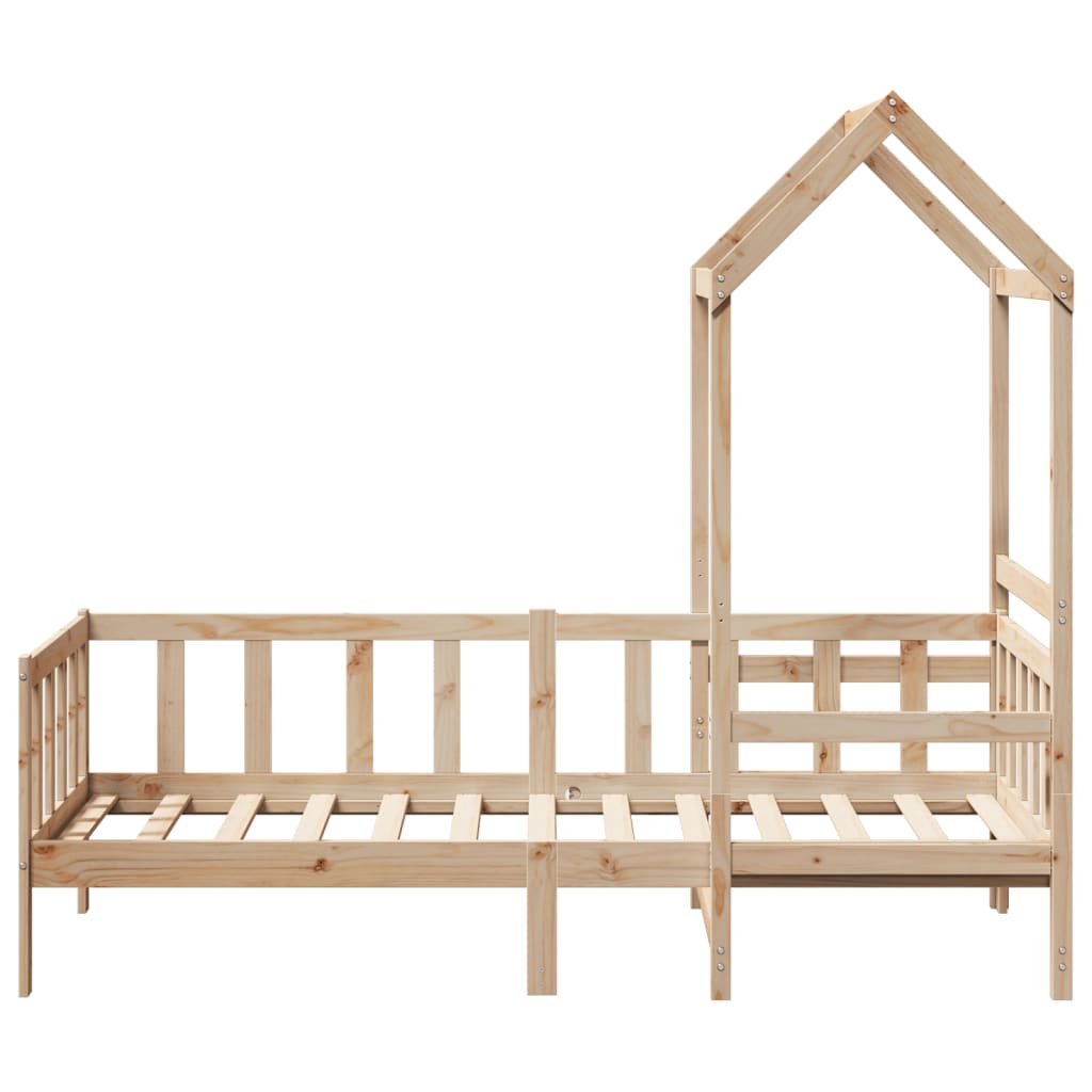 Day Bed with Roof without Mattress 80x200 cm Solid Wood
