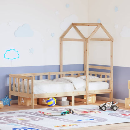 Day Bed with Roof without Mattress 80x200 cm Solid Wood