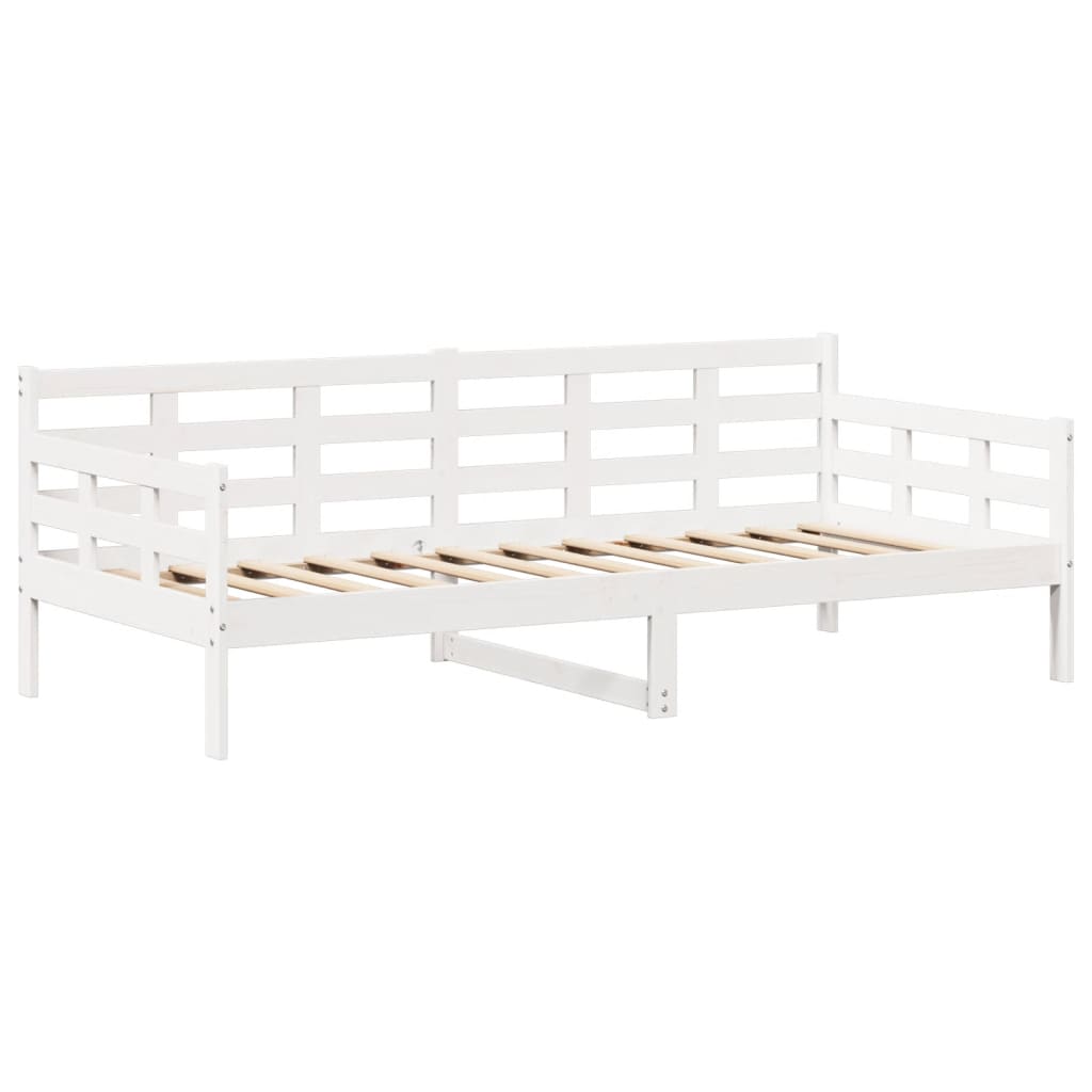 Day Bed with Roof without Mattress White 80x200 cm Solid Wood