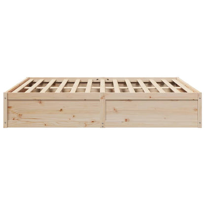 Bed Frame without Mattress 180x200 cm Super King Solid Wood Pine