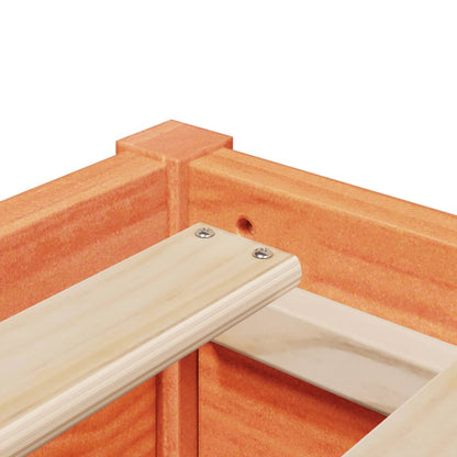 Bed Frame without Mattress Wax Brown 140x200 cm Solid Wood Pine