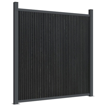 Fence Panel Grey 353x186 cm WPC